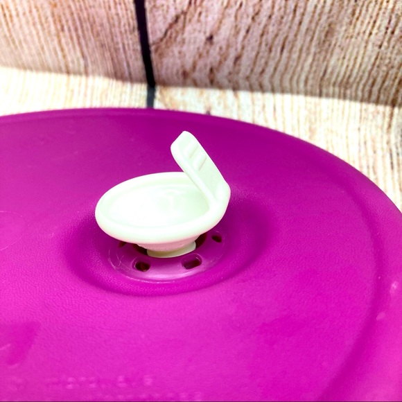 Tupperware # 6437A-4 Vent & Serve Round Seal REPLACEMENT Purple & White - Picture 5 of 8